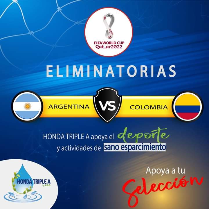ELIMINATORIAS ARGENTINA VS COLOMBIA.